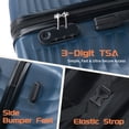 thumbnail image 5 of Rosamo Luggage Sets 3 Piece, HardsideTravel Suitcase with Spinner Wheels 20/24/28" , Carry on Luggage with TSA Lock(DarkBlue), 5 of 9