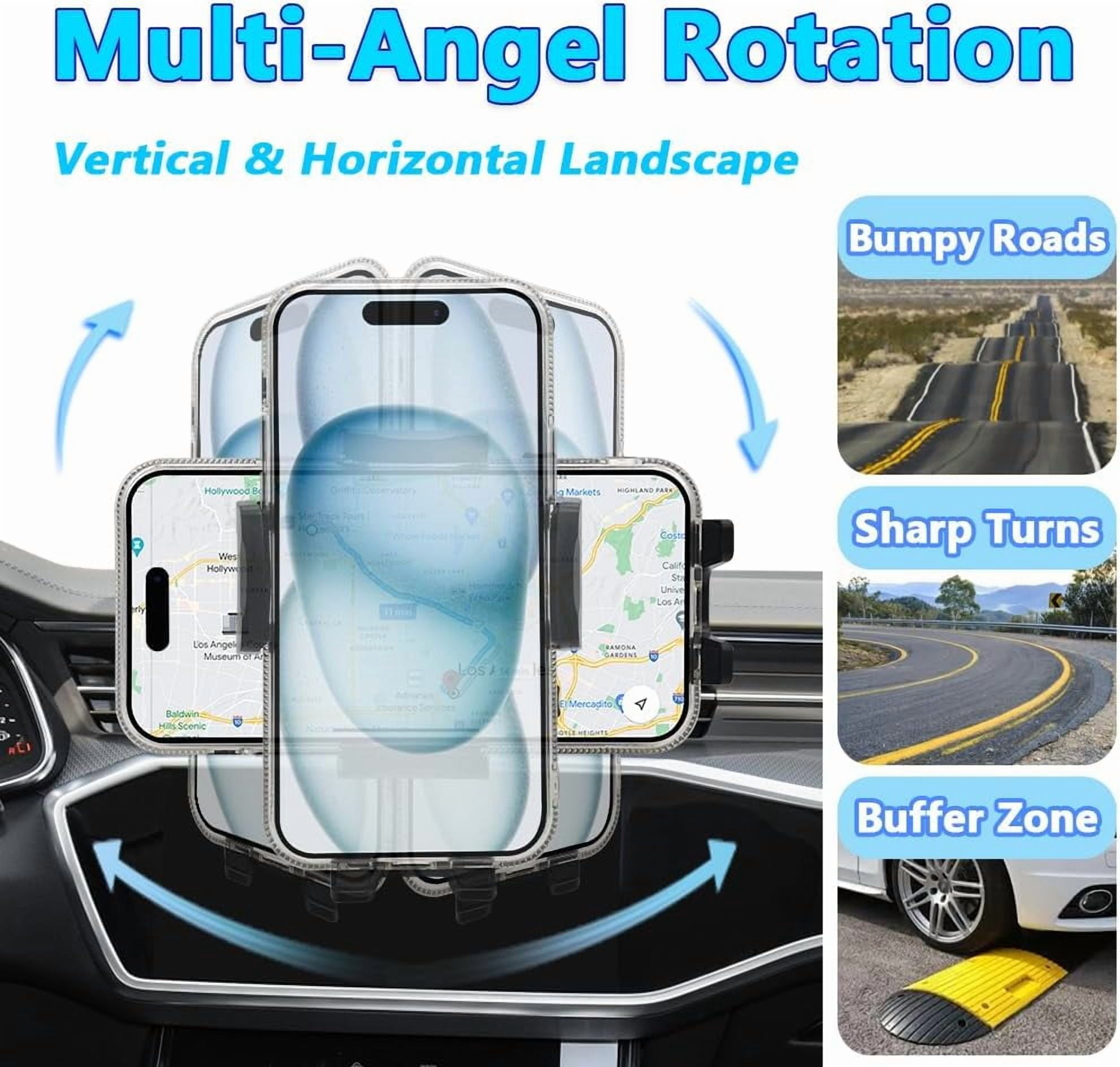 Car Phone Holder Mount 2015-2023 Ford Mustang Auto Accessories Interior Decoration Smartphone Thick Case Cradles Navigation Bracket iPhone