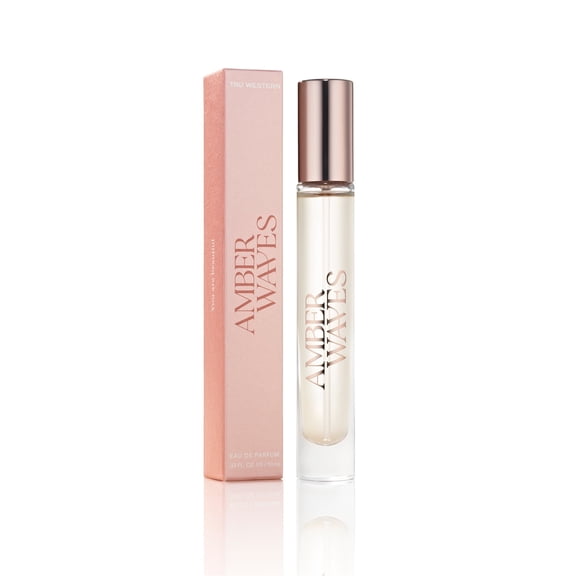 Amber Waves Eau de Parfum Purse Spray, 0.33 fl oz – Warm Vanilla, Creamy Fig, Sandalwood, Cedar