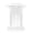 Clear_Round Columns, variant on STICCIO Church Pulpit Podium Stand, 43" Clear Acrylic Lectern with 15-Color LED & Wheels, Architectural Round Columns, for Multi-Occasions