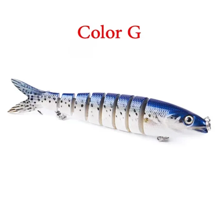Fishing Lures Multi Jointed Swimbait Lifelike Hard Bait 135mm 19g 8 Sections Topwater Wobblers Lure For Pike Perch Bass