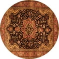 thumbnail image 1 of Ahgly Company Indoor Round Persian Orange Traditional Area Rugs, 7' Round, 1 of 1
