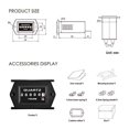 thumbnail image 4 of Jayron Mechanical Maintenance Hour Meter AC/DC 8-80V analog Clock No Battery Long Life Surface Waterproof Design Easy, 4 of 5