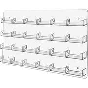 Business Card Holder, 48 Pockets, Wall Mount, 0.75-Inch Deep Pockets (Clear Acrylic) (BCCLWM48)