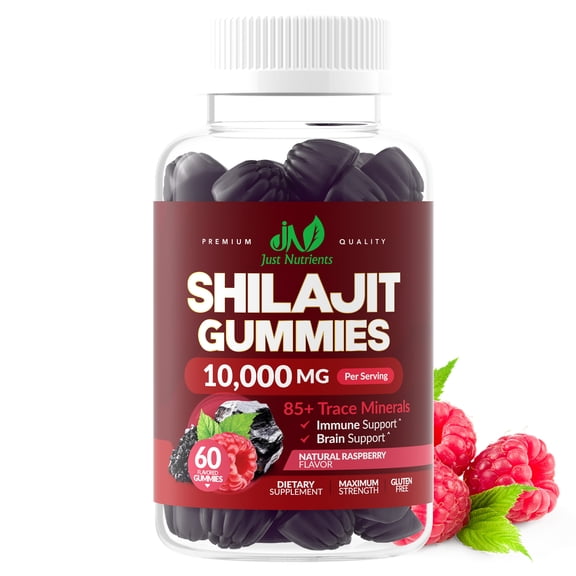Shilajit 10,000mg Gummies for Men & Women - 60 Count