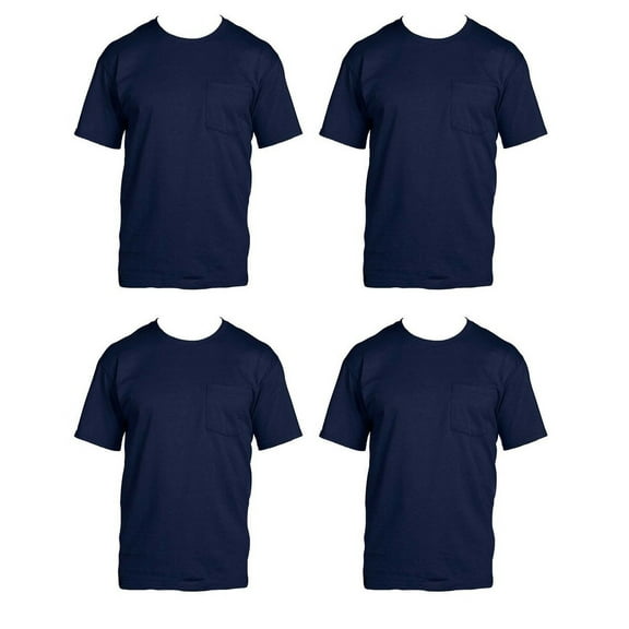 Fruit of the Loom Mens 4-Pack of Pocket T-Shirts, Pack of 4