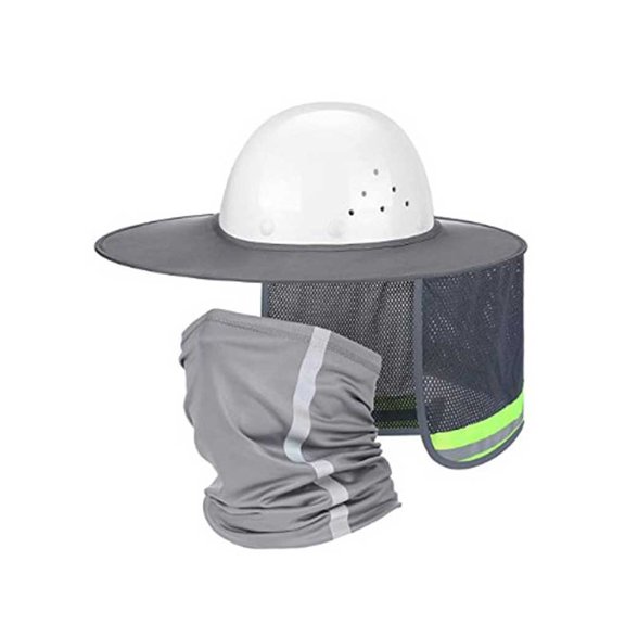 Casco de Protección Eigraketly Parasol de Verano Gris Malla Brillante