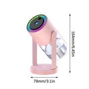 Weloille Star Projector Humidifier, USB Powered Portable Cool Mist Humidifier with LED Light, Ultra Quiet Air Humidifier, for Car Bedroom Office Desk Travel Use
