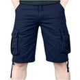 thumbnail image 2 of cllios Cargo Shorts for Men Big and Tall Multi Pockets Outdoor Lightweight Hiking Work Shorts Summer Cotton Twill Cargo Shorts with Zipper Button Military Work Shorts, 2 of 4