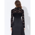 thumbnail image 3 of Bolero de Encaje Allegra K para Mujer Negro M, 3 of 4