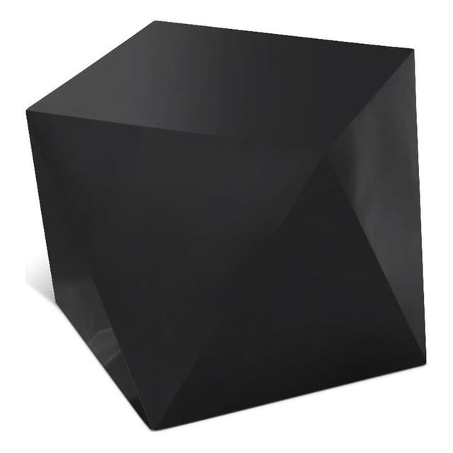 Meridian Furniture Gemma Table d'Appoint en Acier en Forme de Diamant
