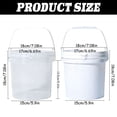 thumbnail image 6 of Plastic Bucket with Screw Lid and Handle, Food Grade Storage Container for Kitchen, Freezer, Reusable Plastic Bucket for Cleaning Car Wash Paint Garden Outdoor, 1 Pc, 7.08x7.08", 6 of 6