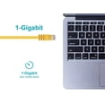 thumbnail image 5 of Monoprice Cat6 Ethernet Patch Cable - 50 Feet - Yellow | Network Internet Cord - RJ45, Stranded, 550Mhz, UTP, Pure Bare Copper Wire, 24AWG, 5 of 6