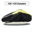 thumbnail image 2 of EPOTOOR Yellow / Black Waterproof Marine Grade 600D Heavy Duty Polyester PWC Trailerable Jet Ski boat Cover, 2 of 7