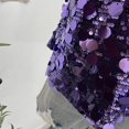 thumbnail image 5 of Yvsxxv Purple Fish Scale Sequin Tank Top V Neck Cami Vest 1Pc, 5 of 7