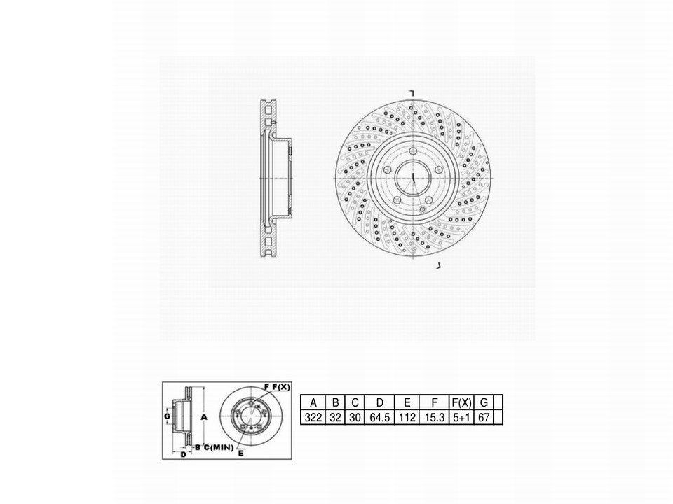 Winstop Brake Rotor, Front WS251859, Mercedes-Benz C350 2015-2008