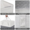 thumbnail image 4 of Lolsea Laundry Basket, 2-Pack 75L Large Collapsible Laundry Hamper, Waterproof Clothes Hamper with Long Handles in Laundry Room, College Dorm, Bathroom, Bedroom, Grey, 4 of 6