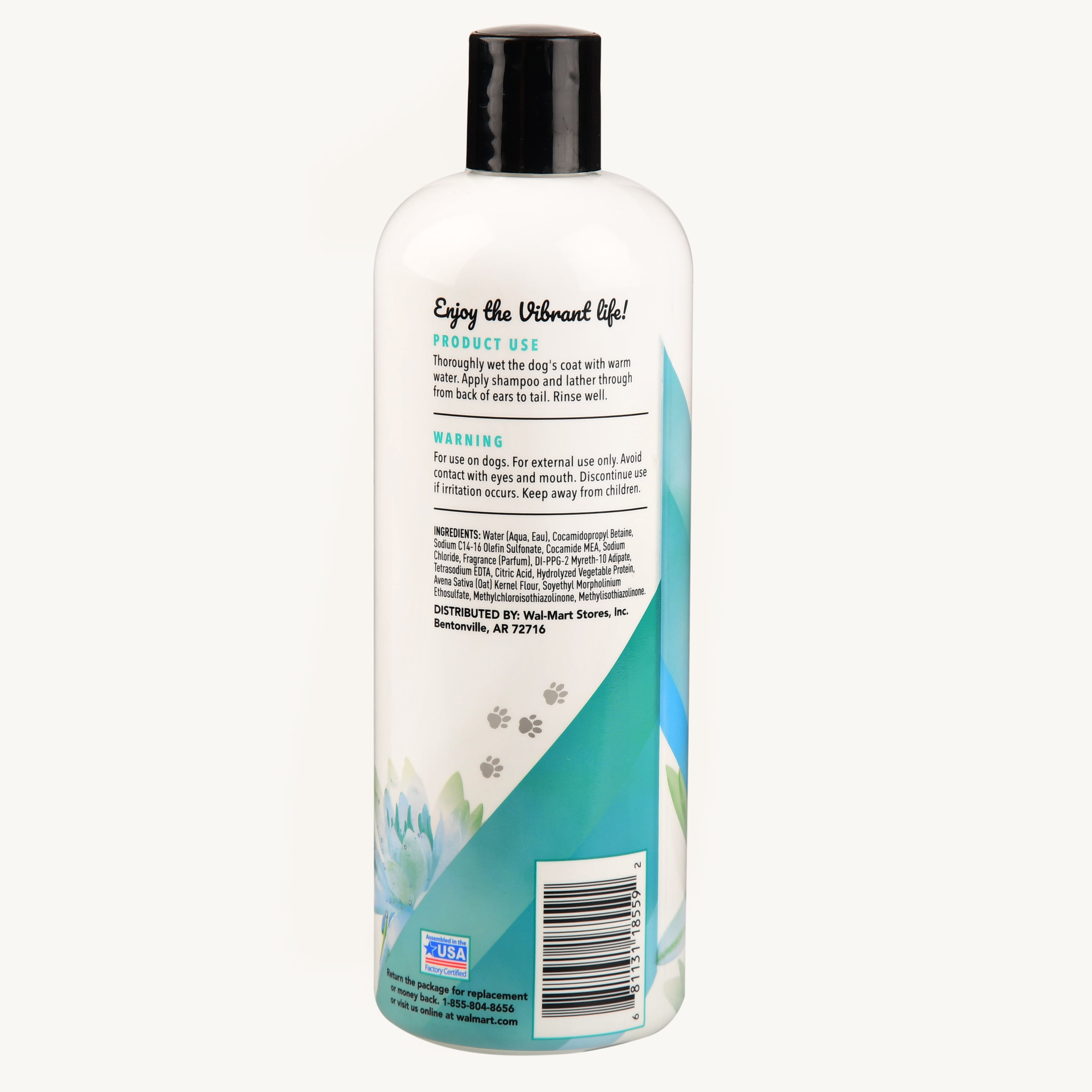 Vibrant life top deodorizing dog shampoo