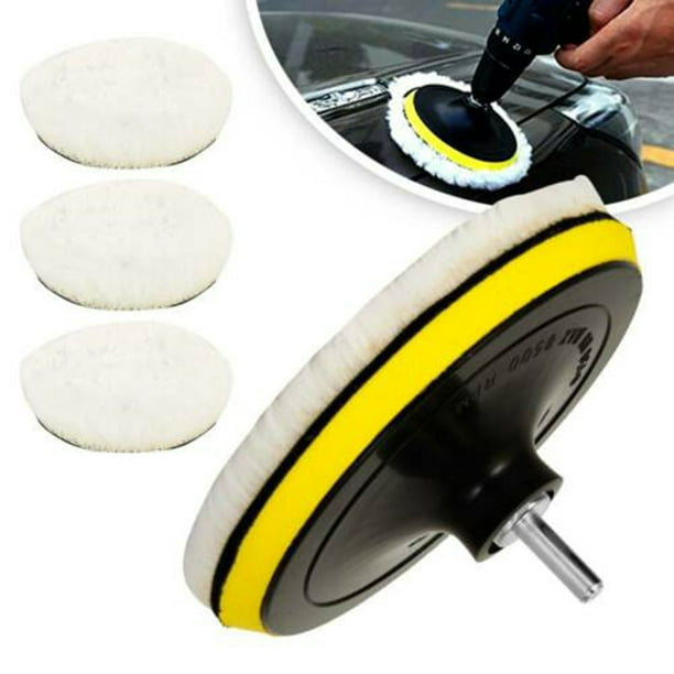 5pcs/set 6inch Buffing Polishing Pads Car Polisher Drill Wool Wheel Mop