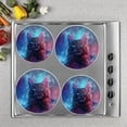 thumbnail image 2 of Bahomeck Electric Stove Burner Covers Set Of 4,Beautiful Black Cat With Blue Eyes Metal Gas Stove Burner Covers,Protecting Gas Stoves,8 Inch And 10 Inch, 2 of 2