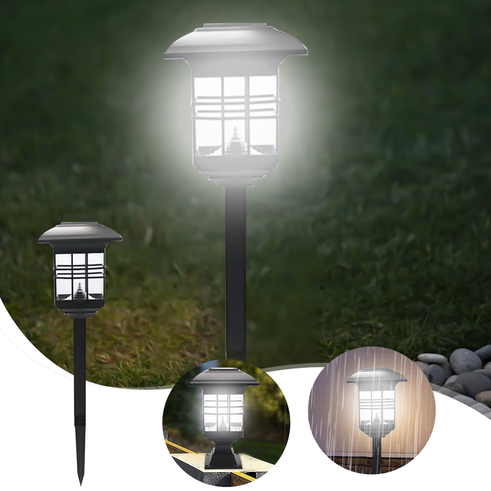 Aidoshy Outdoor Solar Lights, Land-scape Spotlights, Garden Lights, Wireless Solar Powered Outdoor Lights/Lighting For Yard, Walkway,Solar Street Lights Outdoor