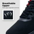 thumbnail image 6 of JOYFON Mens Running Shoes Athletic Air Cushioned Tennis Shoes Comfortable Supportive Sport Gym Jogging Sneaker BlackRed Size 9, 6 of 7