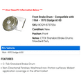 thumbnail image 2 of Front Brake Drum - Compatible with 1964 - 1970 Dodge A100 - Centric, 2 of 2