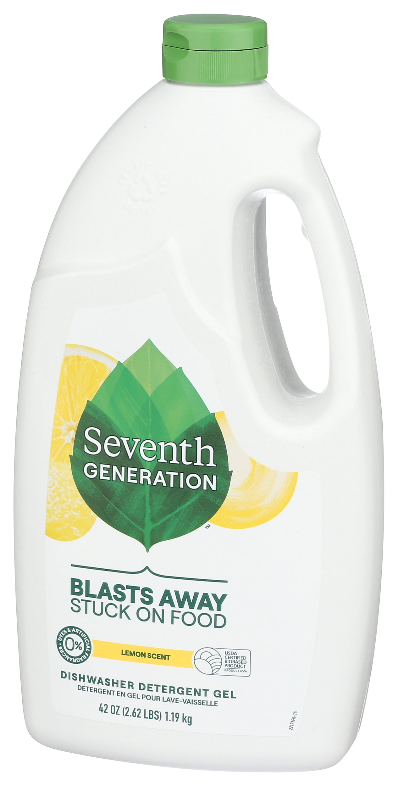 Pack of 6, Seventh Generation Lemon Dishwasher Detergent Gel, 42 oz
