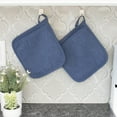 thumbnail image 5 of RITZ Terry Pocket Mitt Pot Holder, Set of Two, Federal Blue, 5 of 5