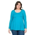 thumbnail image 5 of Plus Size Long Sleeve Swing Tunic Top, 5 of 10