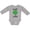 AC-Heather Grey, variant on Half Pint Boys or Girls Long Sleeve Baby Bodysuit