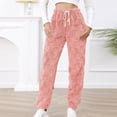 thumbnail image 6 of Herrnalise Womens fashion Fashion Casual Solid Elastic Waist Trousers Long Straight Pants Christmas Gifts For Women, 6 of 9