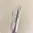 thumbnail image 3 of Transparent Phone Case Compatible with iPhone 12/12 Pro, Soft TPU Flexible Silicone Case, Pigment Pattern Full Body Screen Camera Protective Cover, Shockproof, Anti-Scratch, Slim Phone Case, 3 of 4