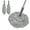 Gray- 2 Mop Head, variant on Self Wringing Mop - Easy Squeeze Twist Mop with 52.5 Inch Long Handle, Heavy Duty for Hardwood, Tile, Vinyl & Laminate Floors (Gray)