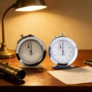 CEORPER Mechanical Stopwatch Metal Timer Mechanical Stop Clock for Classroom Teaching