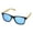 Blue/Natural, variant on Adult Hue Bamboo Sunglasses