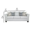 thumbnail image 5 of Benjara BM319076 82 in. Siya Gray Fabric Black Sofa with Track Arms & 4 Accent Throw Pillows, 5 of 6