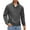 Dark Grey, variant on COOFANDY Mens Quarter Zip Sweatshirt Polo Neck Long Sleeve Fall Waffle Polo Sweaters