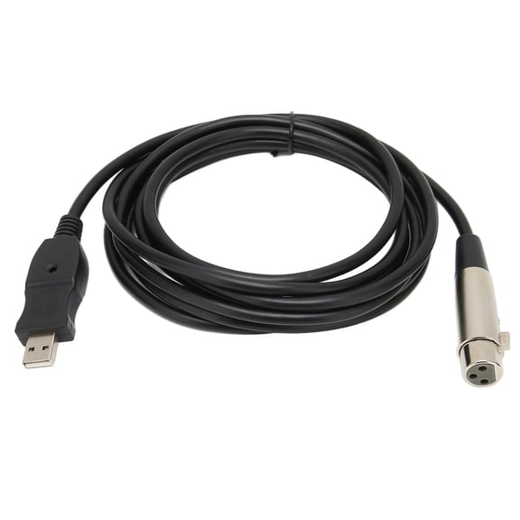 Suodoka USB Microphone Cable Male to XLR Female Mic Link Converter Cord for Recording 9.8ft / 3m