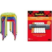 (Pack of 5) & Scotch Thermal Laminating Pouches, 100-Pack, 8.9 x 11.4 Inches, Letter Size Sheets (TP3854-100)