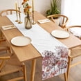 thumbnail image 3 of Table Runner 72 Inches Long for Kitchen Dining, Red Onion Flowers Dresser Scarf Farmhouse, Dining Table Decorations for Wedding/Parties, Spring Watercolor Dandelion Floral Plants 13 x 72 In, 3 of 8
