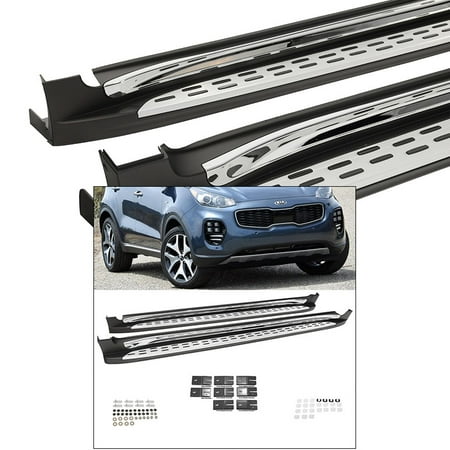 OE style Running Boards For 2017 2018 2019 Kia Sportage Aluminum Side Steps Silver Nerf Bar 17 18 19 With Hardware, direct