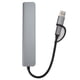 thumbnail image 2 of Adaptador Multipuerto USB C, Función De Carga Hub Tipo C Confiable Conexión Estable De aleación De Aluminio Para Teléfonos Para Computadoras Portátiles, 2 of 7