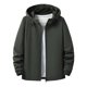 thumbnail image 1 of pstuiky manga larga para hombre, Chaqueta informal de color liso con capucha y bolsillo con cremallera de manga larga para hombre salir tops xl, 1 of 8