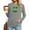 #0279-Gray, variant on Women's St. Patrick's Day Print Round Neck Long Sleeve Loose Top