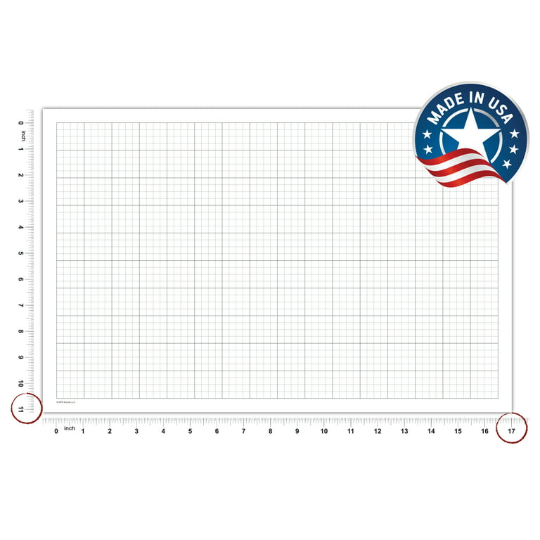 Quadrille Grid Blueprint and Graph Paper (1 Pack 8 1/2 x 11)