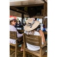 thumbnail image 6 of CTM Wide Brim Crushable Straw Lifeguard Hat with Chin Strap, 6 of 6
