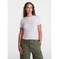 thumbnail image 2 of Scenario Women's Rib Tee with Short Sleeves, Sizes XS-XXXL, 2 of 6