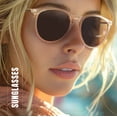 thumbnail image 3 of AOMASTE Polarized Sunglasses for Women Men Trendy Retro Round Sun Glasses UV400 Protection (Gray), 3 of 7