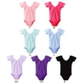 thumbnail image 4 of GYRATEDREAM Girls Short Sleeve Ballet Leotard Dance Leotard Team Basic Ballet Dance Leotard for Toddler Ballet Outfit 2-16 Years, 4 of 4